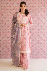 Petals & Prints by Cross Stitch | ROSE GLEAM-3PC PRINTED LAWN SUIT Petals & Prints by Cross Stitch | ROSE GLEAM-3PC PRINTED LAWN SUIT