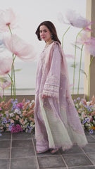 Qalamkar Luxury Lawn | Sahil 2025 | FK-09 EVELYN Qalamkar Luxury Lawn | Sahil 2025 | FK-09 EVELYN