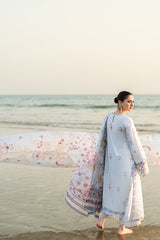 Qalamkar Luxury Lawn | Sahil 2025 | FK-02 ISABELLA Qalamkar Luxury Lawn | Sahil 2025 | FK-02 ISABELLA