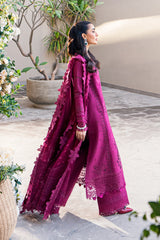 Qalamkar Luxury Lawn | Sahil 2025 | FK-11 VIOLET Qalamkar Luxury Lawn | Sahil 2025 | FK-11 VIOLET