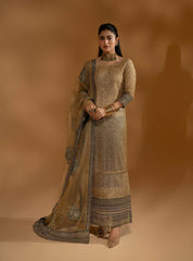 Hemstitch Unstitched Wedding Formal Chiffon | WDU-09 Dream Hemstitch Unstitched Wedding Formal Chiffon | WDU-09 Dream