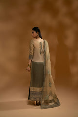Hemstitch Unstitched Wedding Formal Chiffon | WDU-09 Dream Hemstitch Unstitched Wedding Formal Chiffon | WDU-09 Dream