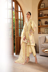 Maryam Hussain Luxury Lawn 2025 | Lemon Garden Maryam Hussain Luxury Lawn 2025 | Lemon Garden
