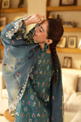 Maryam Hussain Luxury Lawn 2025 | Seashell Maryam Hussain Luxury Lawn 2025 | Seashell