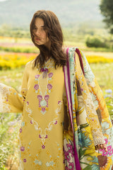 Secret Garden Hemline Lawn by Mushq 2025 | Faded Sunflower Secret Garden Hemline Lawn by Mushq 2025 | Faded Sunflower