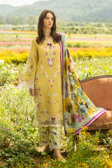 Secret Garden Hemline Lawn by Mushq 2025 | Faded Sunflower Secret Garden Hemline Lawn by Mushq 2025 | Faded Sunflower