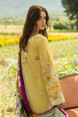 Secret Garden Hemline Lawn by Mushq 2025 | Faded Sunflower Secret Garden Hemline Lawn by Mushq 2025 | Faded Sunflower
