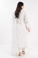 Al Karam Luxury Lawn 2025 | LL-09-25-1-Ivory Al Karam Luxury Lawn 2025 | LL-09-25-1-Ivory