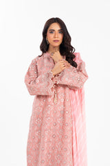 Al Karam Luxury Lawn 2025 | LL-13-25-1-Peach Al Karam Luxury Lawn 2025 | LL-13-25-1-Peach