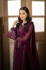 Azure Ensembles Chiffon Collection 2025 | Merlot Grace Azure Ensembles Chiffon Collection 2025 | Merlot Grace