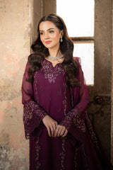 Azure Ensembles Chiffon Collection 2025 | Merlot Grace Azure Ensembles Chiffon Collection 2025 | Merlot Grace