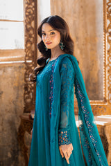 Azure Ensembles Chiffon Collection 2025 | Mystic Teal Azure Ensembles Chiffon Collection 2025 | Mystic Teal