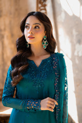Azure Ensembles Chiffon Collection 2025 | Mystic Teal Azure Ensembles Chiffon Collection 2025 | Mystic Teal