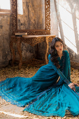 Azure Ensembles Chiffon Collection 2025 | Mystic Teal Azure Ensembles Chiffon Collection 2025 | Mystic Teal