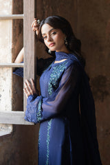 Azure Ensembles Chiffon Collection 2025 | Serene Sapphire Azure Ensembles Chiffon Collection 2025 | Serene Sapphire
