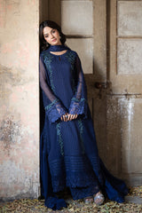 Azure Ensembles Chiffon Collection 2025 | Serene Sapphire Azure Ensembles Chiffon Collection 2025 | Serene Sapphire