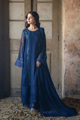 Azure Ensembles Chiffon Collection 2025 | Serene Sapphire Azure Ensembles Chiffon Collection 2025 | Serene Sapphire