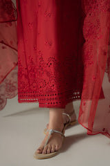 Chikankari Lawn by Cross Stitch 2025 | CARMINE GRIS Chikankari Lawn by Cross Stitch 2025 | CARMINE GRIS