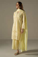 Chikankari Lawn by Cross Stitch 2025 | LEMON ZEST Chikankari Lawn by Cross Stitch 2025 | LEMON ZEST