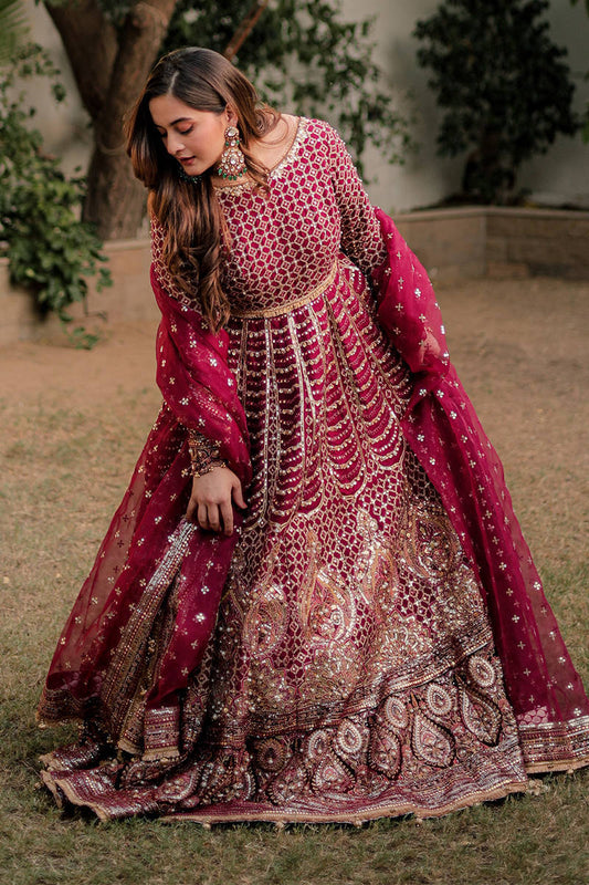 Zarlish By  Mohsin Naveed Ranjha Vol 5 Wedding`24 | ZWU-40-1 Aiman Khan in Bia