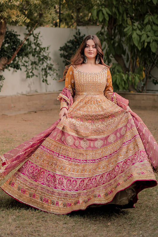 Zarlish By  Mohsin Naveed Ranjha Vol 5 Wedding`24 | ZWU-34-1 Minal Khan in Meher