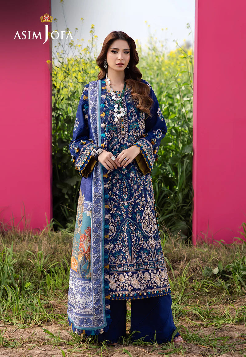 Asim Jofa Luxury Lawn 2025 | AJELL-11