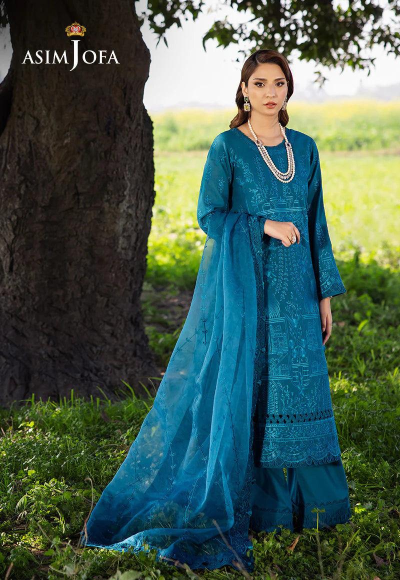 Asim Jofa Luxury Lawn 2025 | AJELL-17