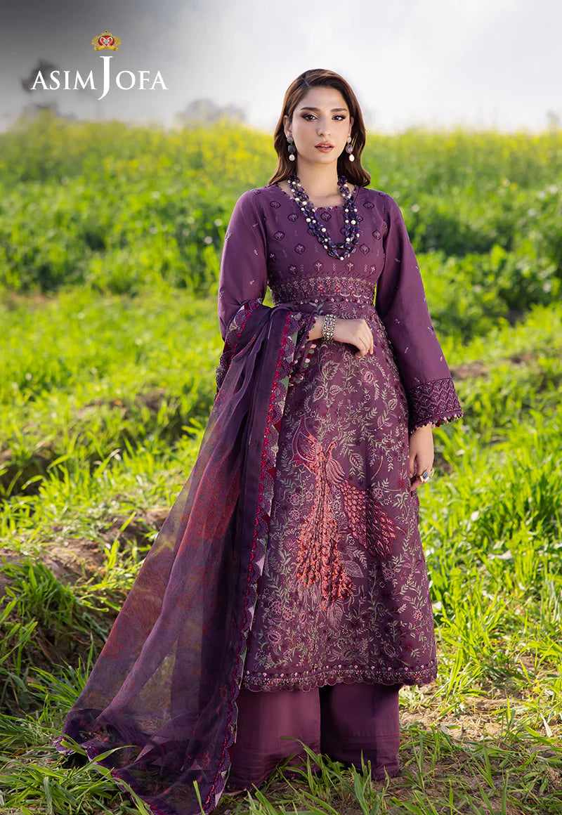 Asim Jofa Luxury Lawn 2025 | AJELL-18