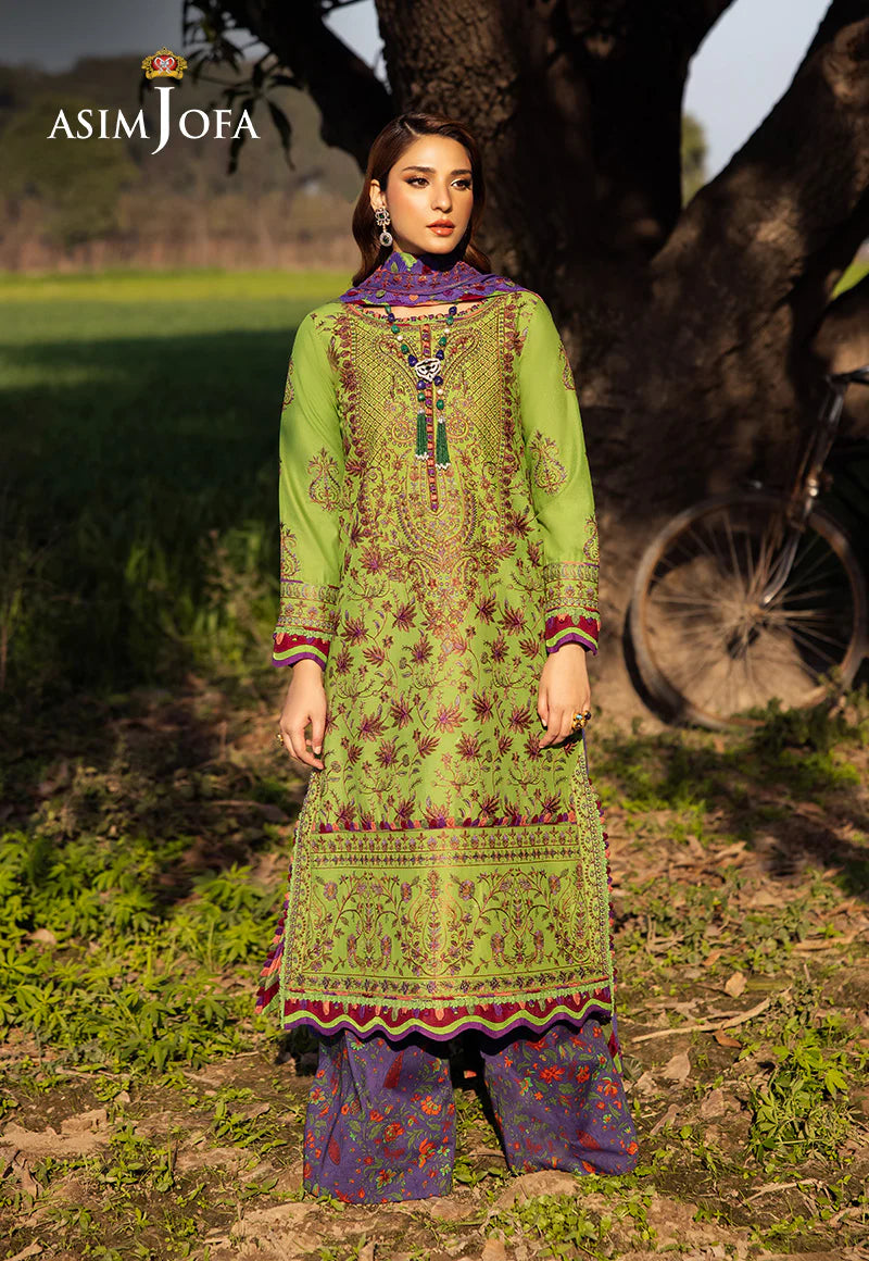 Asim Jofa Luxury Lawn 2025 | AJELL-05