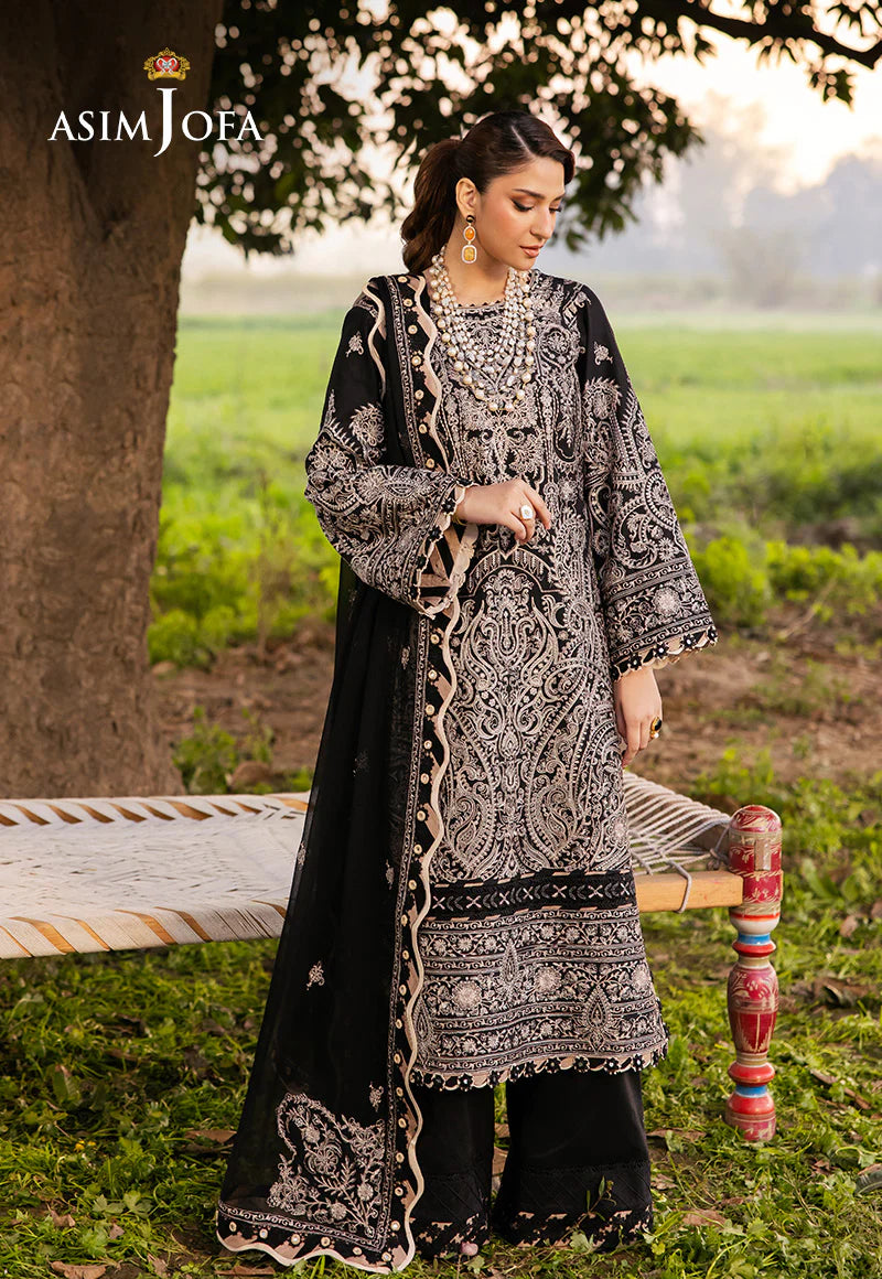 Asim Jofa Luxury Lawn 2025 | AJELL-03