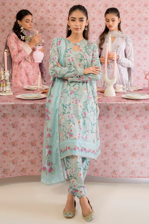 Petals & Prints by Cross Stitch | FLORAL HEAVEN-3PC PRINTED LAWN SUIT