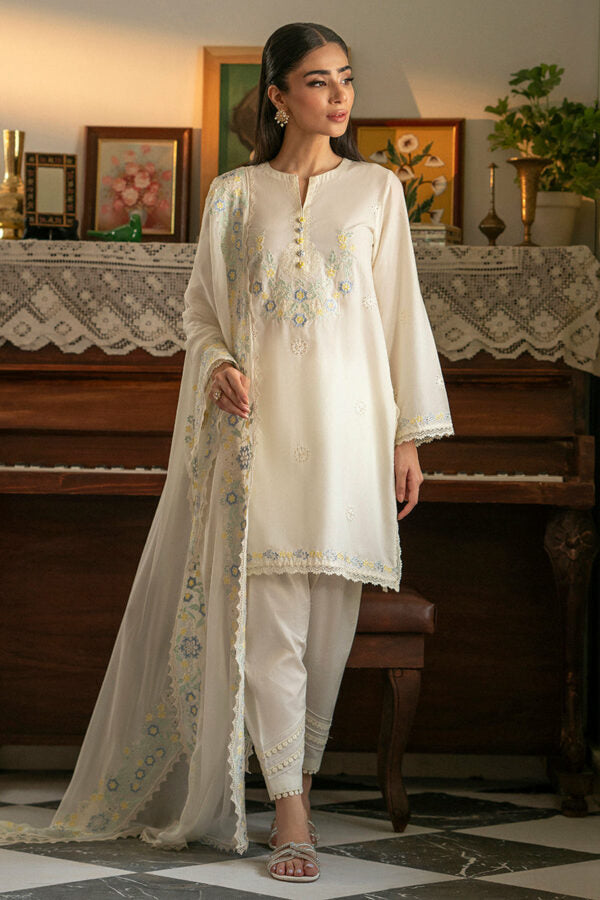 Cross Stitch Mahiri Unstitched Embroidered Vol-VI | Grizzled pearl