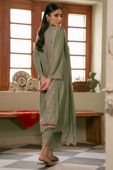 Cross Stitch Mahiri Unstitched Embroidered Vol-VI | Ethereal smoke