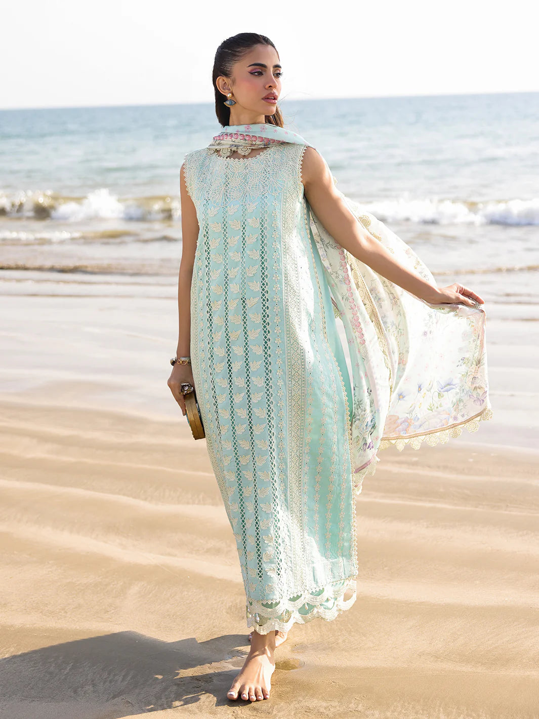 Marine Luxury Lawn 2025 by Faiza Faisal | AINE