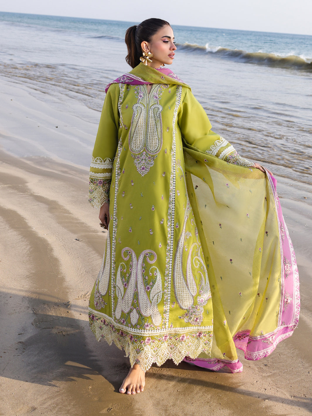 Marine Luxury Lawn 2025 by Faiza Faisal | HINA