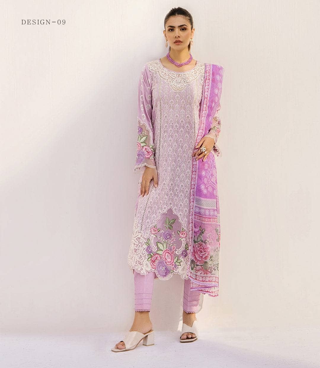 Adan’s Libas Rumi Schiffli Lawn 2025