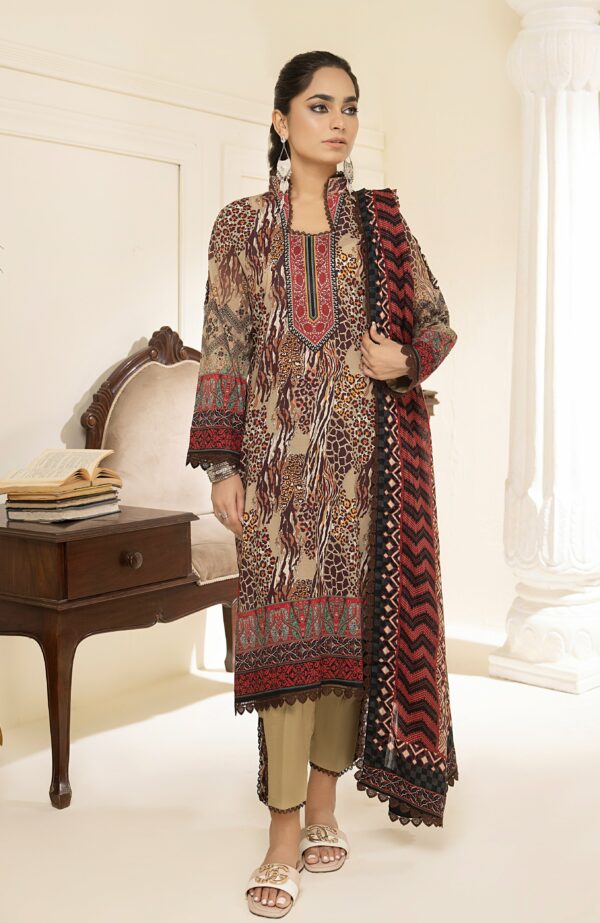 Alzohaib Printed Lawn With Fancy Doriya Dupatta-23 | CFD-23-16