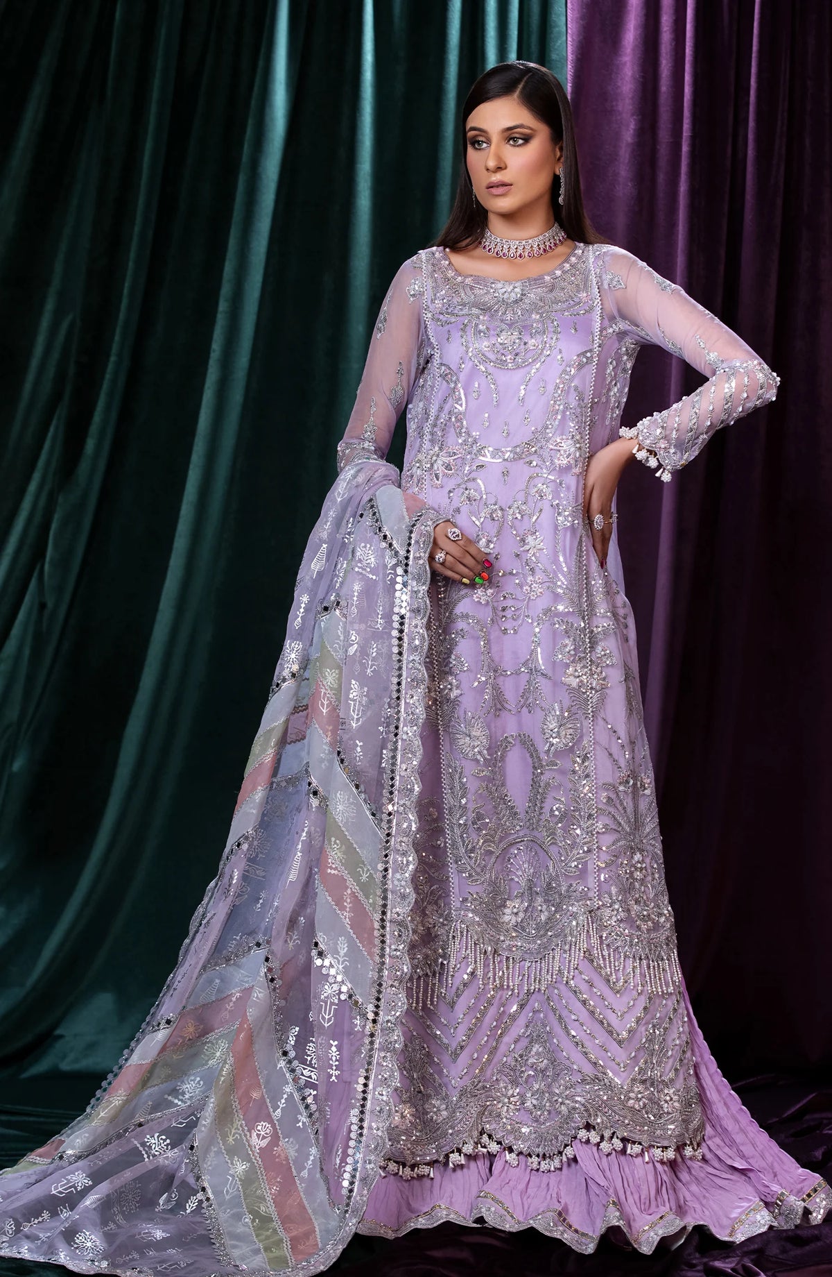 Mizwan by Maryum and Maria |   Luxury Sharara - Sophie (MFD-124)