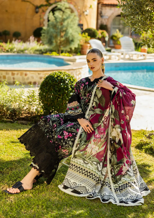 Elaf Print Chikankari Collection 2025 | ELK-08A