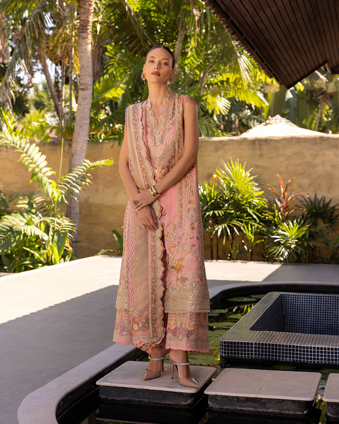 Tara Sutaria X Faiza Saqlain Lawn 2025 | Peony