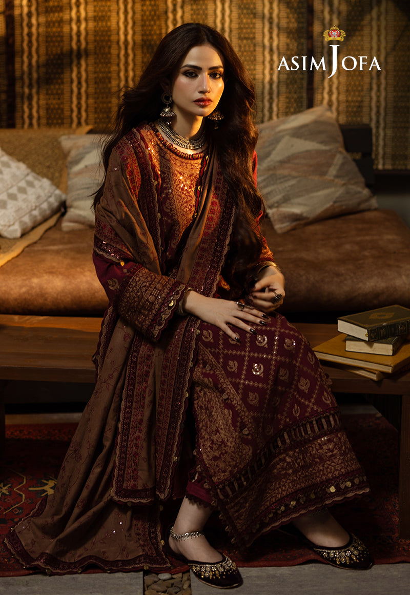 Kashmiri Taanka Shawl by Asim Jofa 2023 | AJKT-06