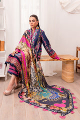 Queen’s Court Silk Dupatta Lawn by Jade 2024