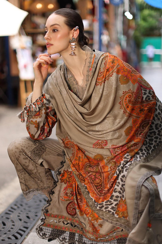 Aniq V1 Linen 2026 Charizma | 3-PC Unstitched Embroidered Linen ANCollection W7-04– 29A3763