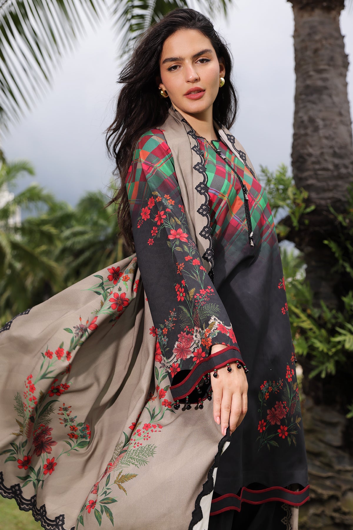 Charizma C Print Collection 3-PC Unstitched Linen Collection CPW6-09– 29A5258