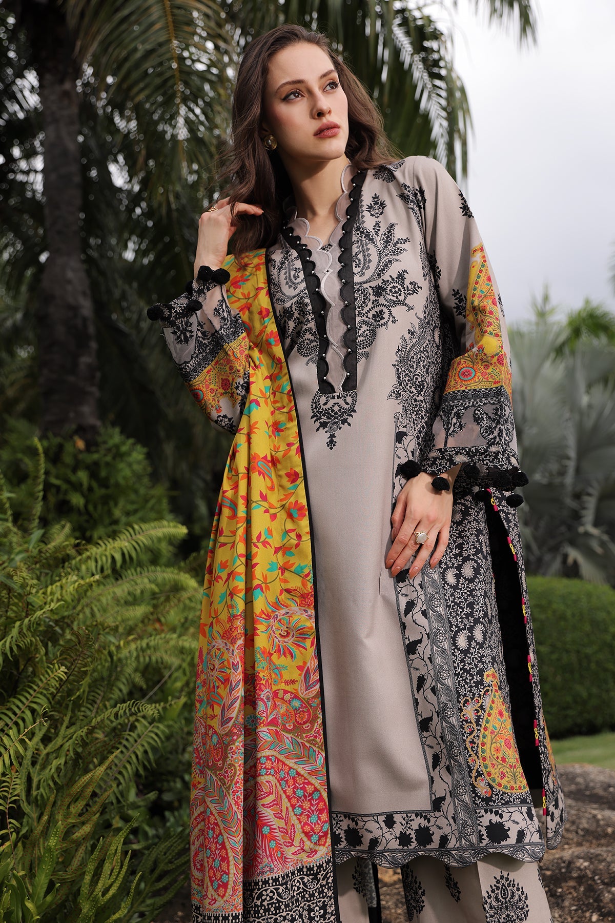 Charizma C Print Collection 3-PC Unstitched Linen Collection CPW6-13– 29A5340