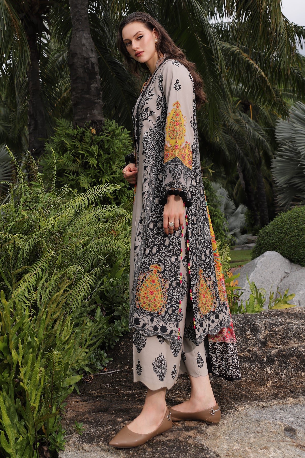 Charizma C Print Collection 3-PC Unstitched Linen Collection CPW6-13– 29A5343