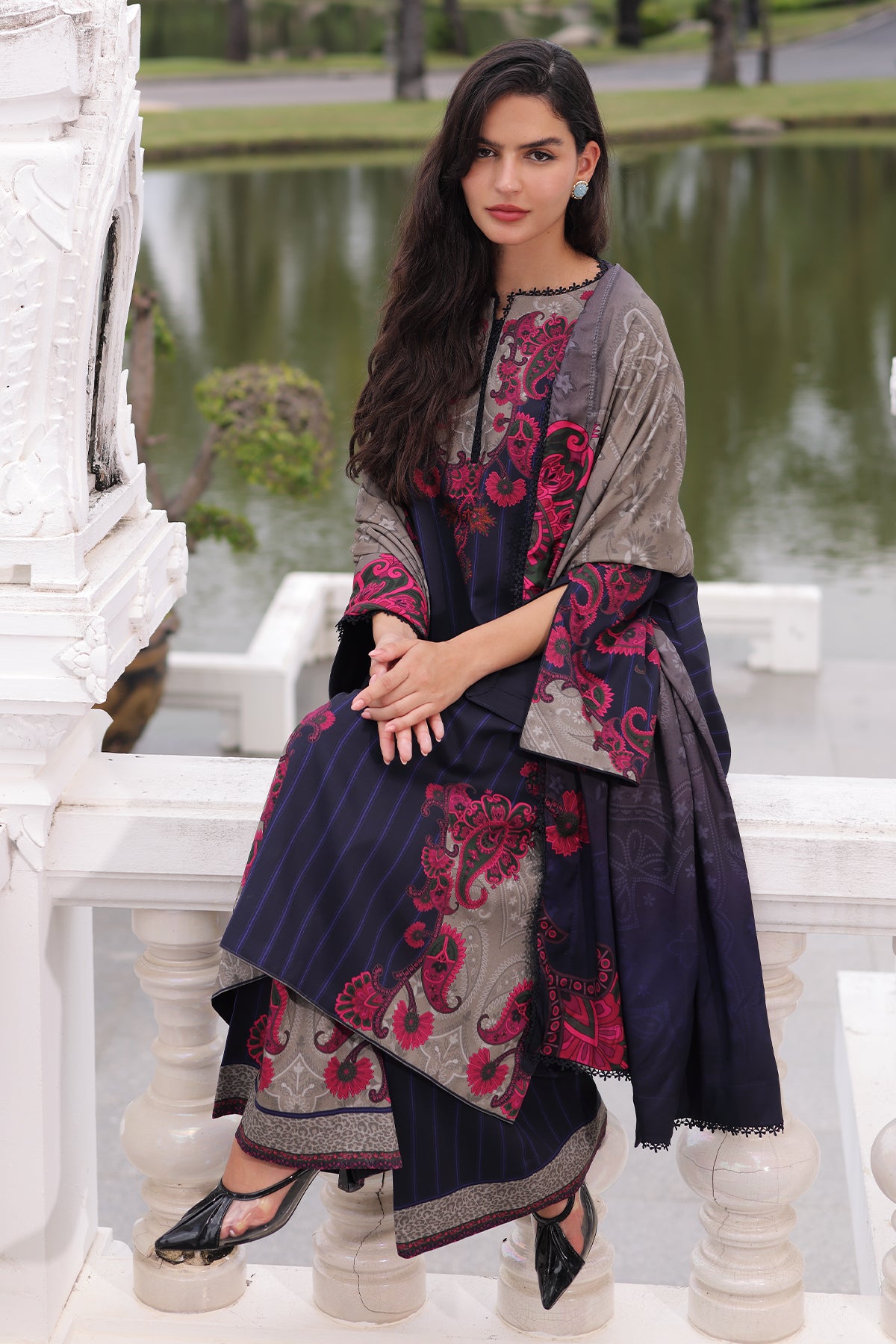 Charizma C Print Collection 3-PC Unstitched Linen Collection CPW6-15– 29A5566