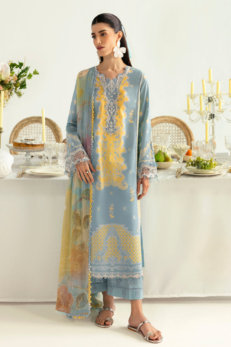 Qalamkar QPrints Unstitched Printed Lawn | 06A