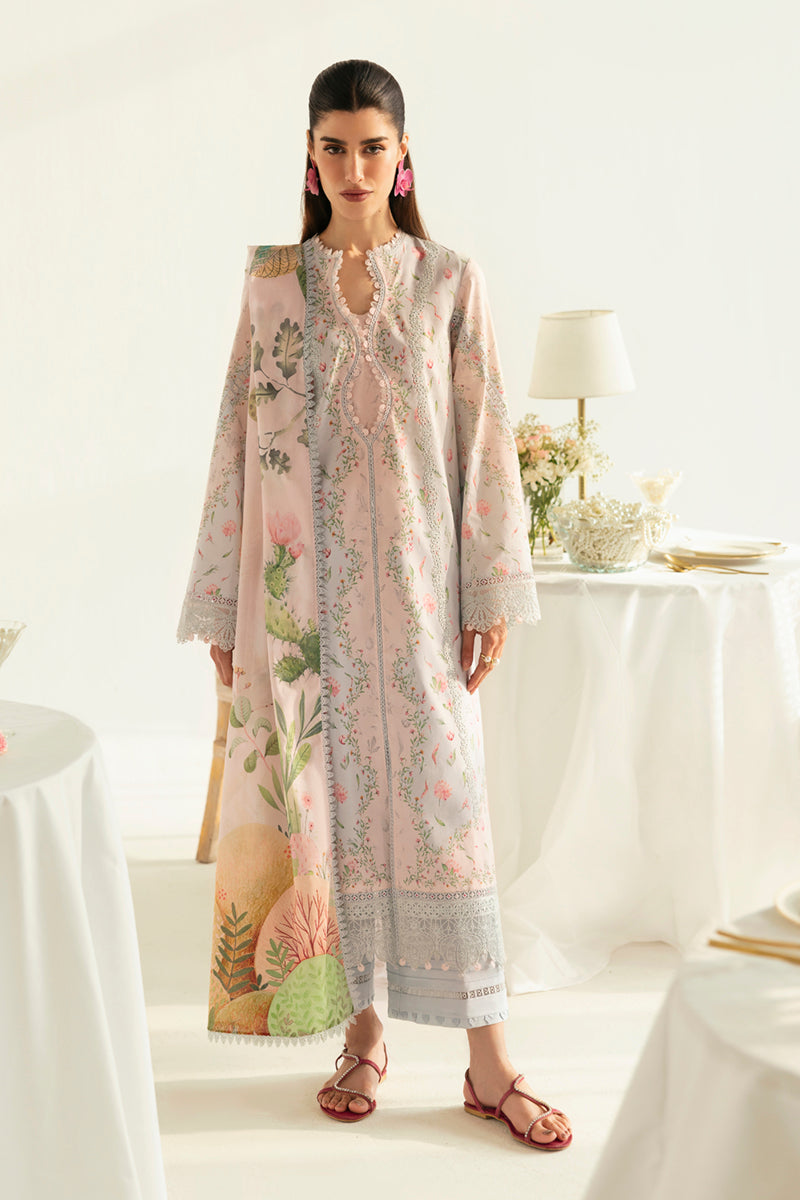 Qalamkar QPrints Unstitched Printed Lawn | 07B