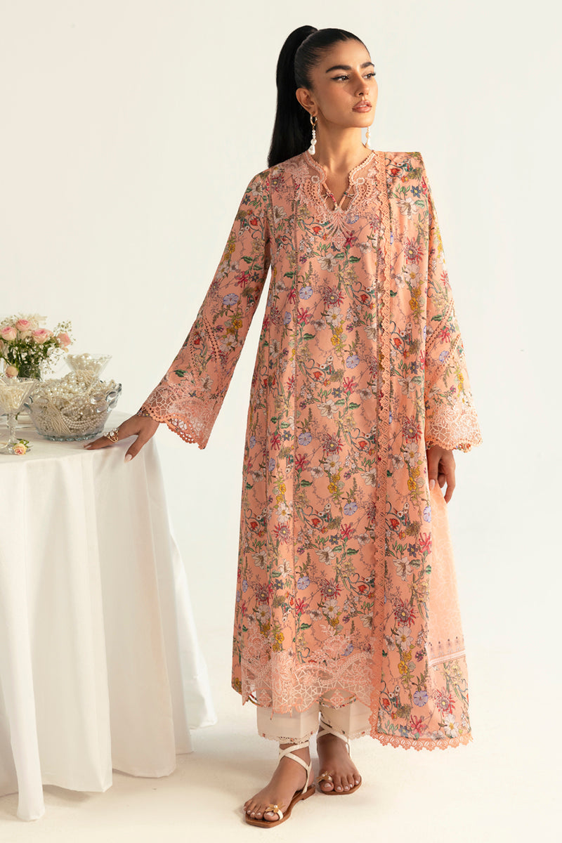Qalamkar QPrints Unstitched Printed Lawn | 10B